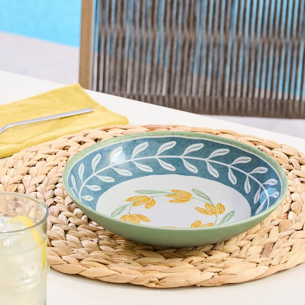 Better Homes and Gardens Bamboo Melamine Floral Dinner Bowl