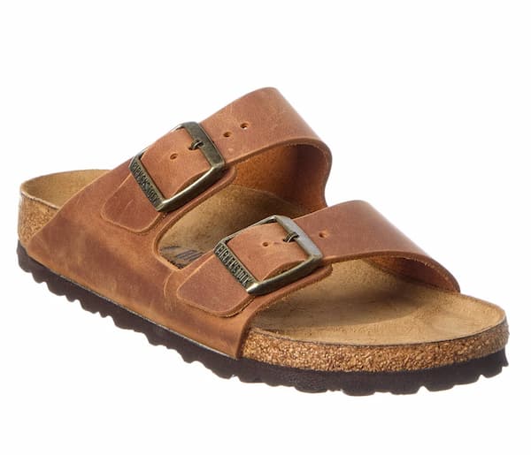 Birkenstock Arizona Leather Sandals in Cognac Oiled Leather