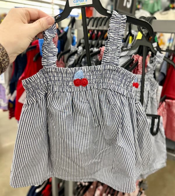Carter's Child of Mine Baby and Toddler Girl Patriotic Americana Americana Outfit Set