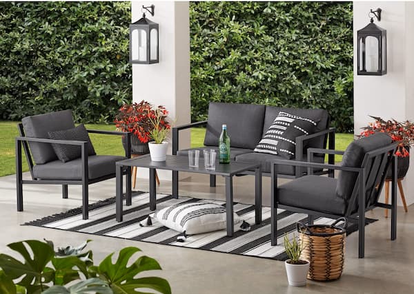 Mainstays Dashwood 4-Piece Outdoor Patio Conversation Set deal
