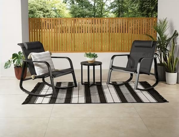 Mainstays Dashwood Steel 3-Piece Rocker Outdoor Chat Set deal