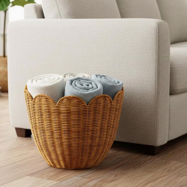 Scalloped Decorative Basket