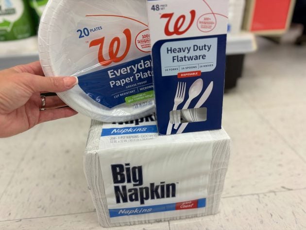 Plates, Napkins, Cutlery