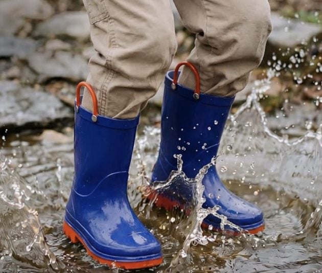 Kid’s Rain Boots with Easy-On Handles only $12.74!