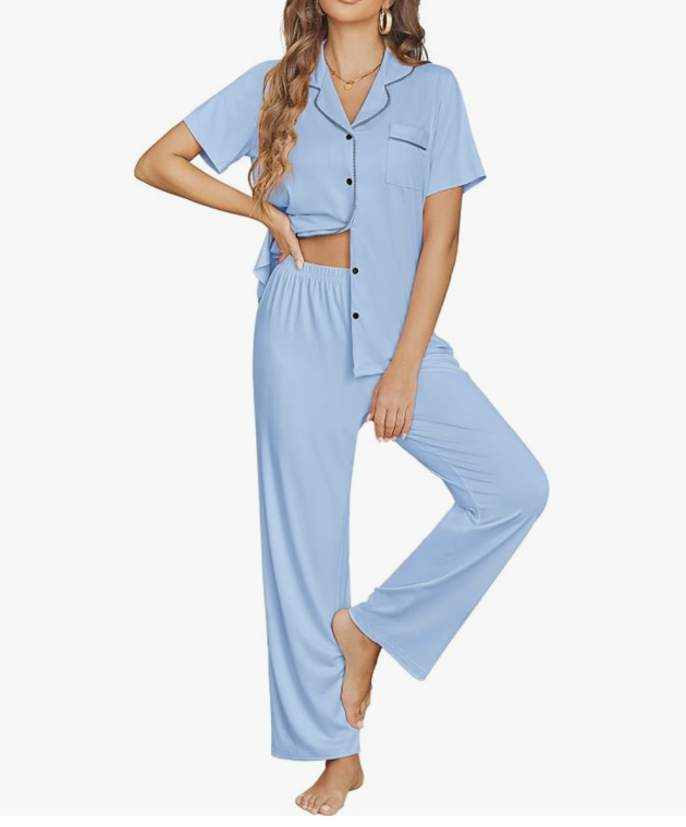 Women’s Button Down Pajama Sets only $13.99!