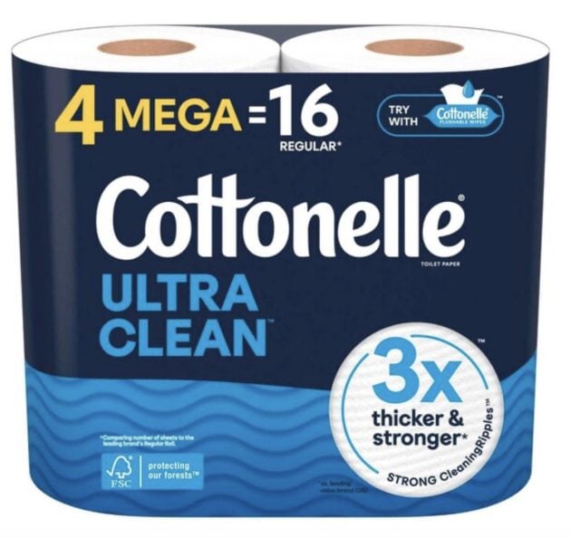 *HOT* Cottonelle Mega 4-Roll Toilet Paper Packs only $2.83 each at CVS!
