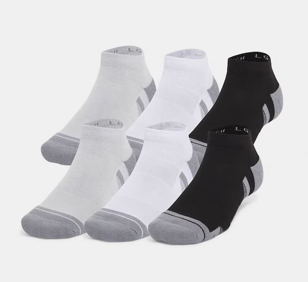 UA Performance Tech Unisex 6-Pack Low Socks