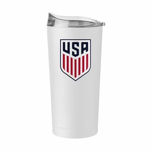 United States Men's National Team USMNT Soccer 20oz White Flipside Powder Coat Tumbler deal