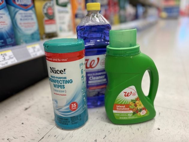 WAG Laundry and disinfectant