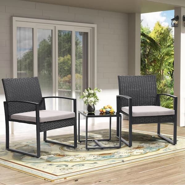 Patio Furniture Deals at Walmart: Rattan 3-Piece Bistro Set only $56.59 shipped, plus more!