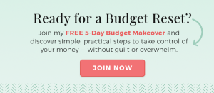 Five day budget reset sign up.