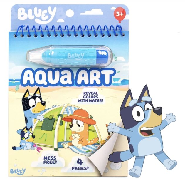 Bluey Aqua Art Reusable Water Activity Book only $2.99!