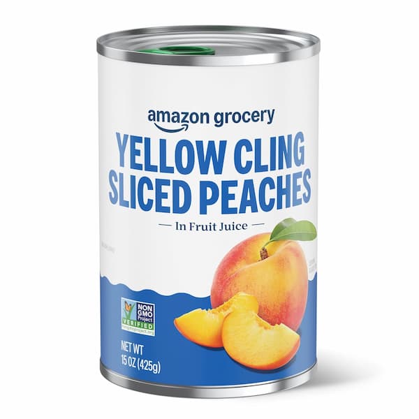 Amazon Grocery Yellow Cling Sliced Peaches, 15 Oz deal