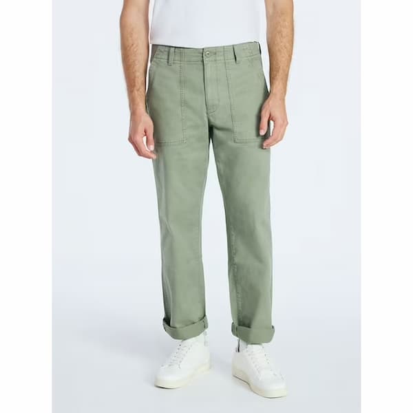 Free Assembly Men's Straight Fit Cotton Utility Pants deal