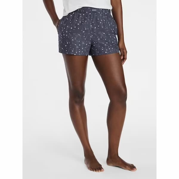 Joyspun Women's Woven Pajama 3'' Inseam Boxer Shorts deal