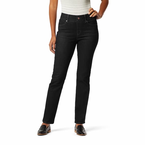Levi Strauss Signature Women's and Women's Plus Shaping Perfect Pull On Straight Jeans