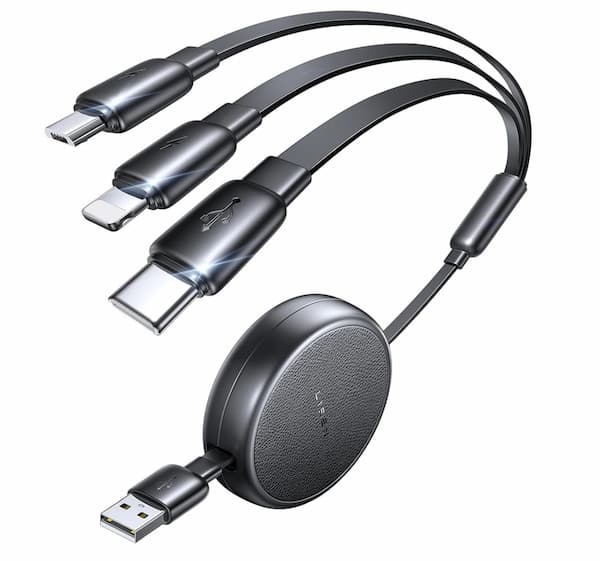 Lisen 3-in-1 Retractable Charging Cable only $5.99!