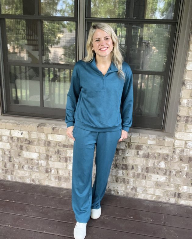 Women’s 2-Piece Half Zip Lounge Sets only $14.99!