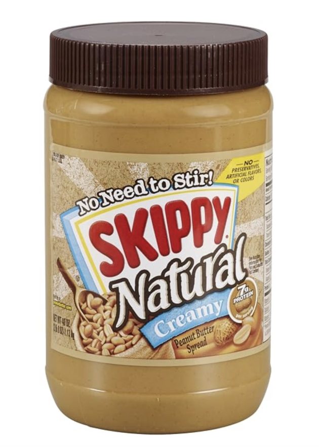 SKIPPY Natural Creamy Peanut Butter Spread, 40 oz only $4.49 shipped!