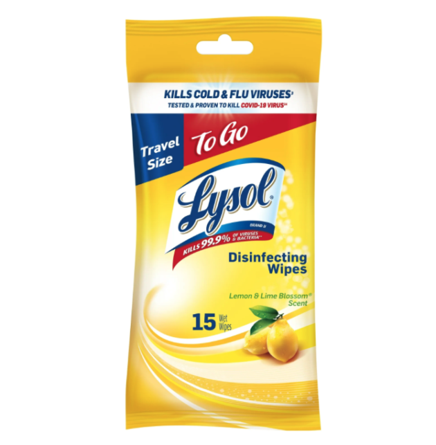 Lysol To Go Disinfectant Wipes only $0.50 at Walmart