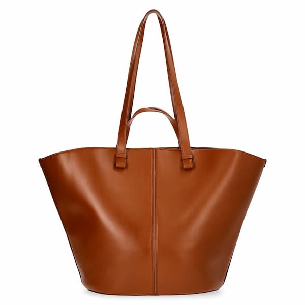 Time and Tru Women's Faux Leather Tulip Tote Handbag deal