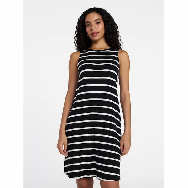 Time and Tru Women’s Sleeveless Knit Swing Dress