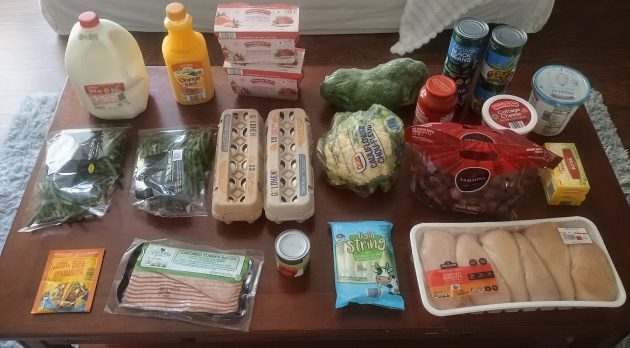Brigette’s $76.50 Grocery Shopping Trip and Weekly Menu Plan for 4!