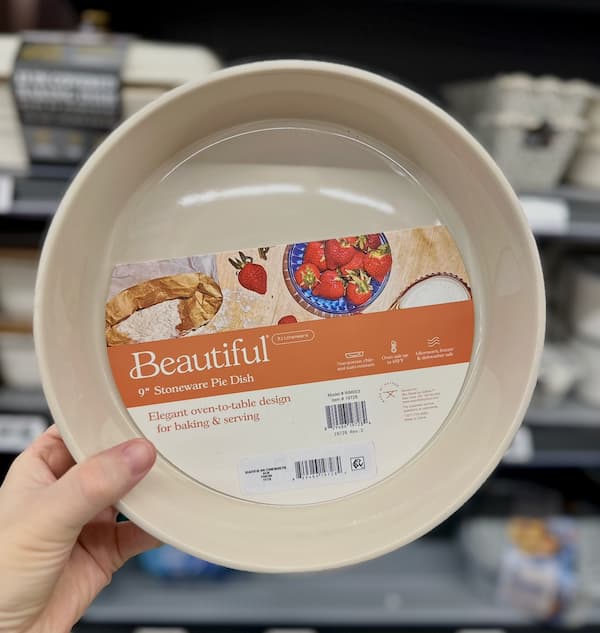 Beautiful by Drew Barrymore Stoneware Pie Dish