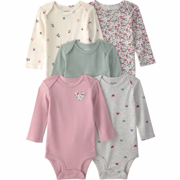 Carter's Child of Mine Baby Bodysuit 5-Pack deal