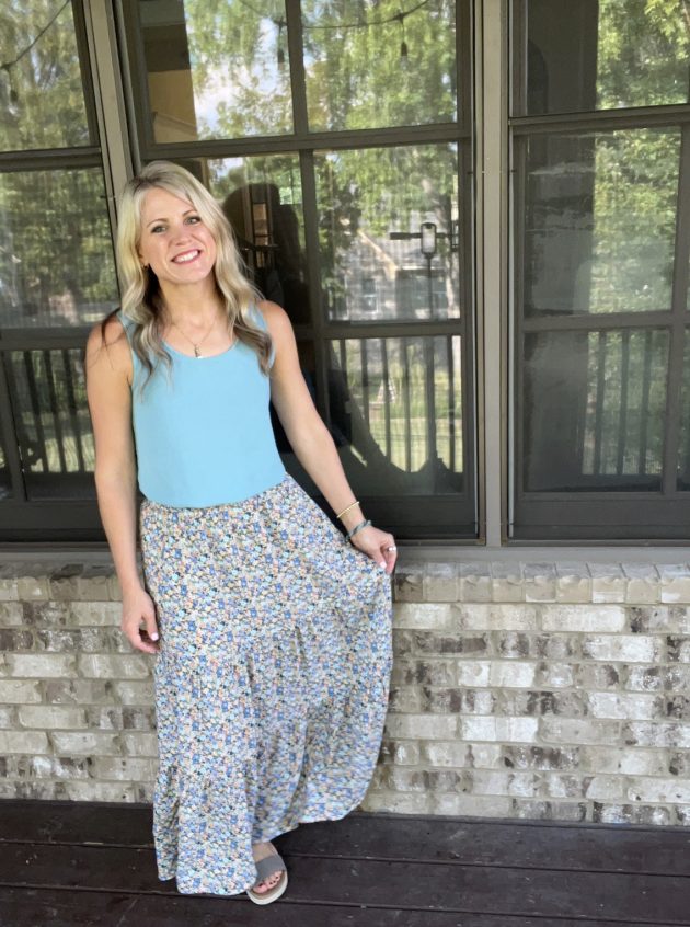 Women’s Floral Maxi Skirt only $14.99!
