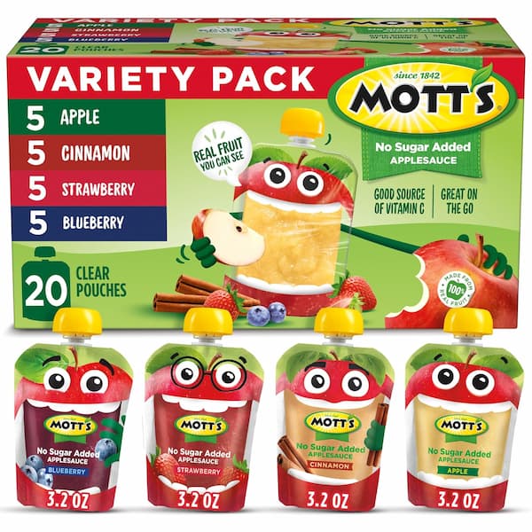 Mott's No Sugar Added Applesauce Variety Pack