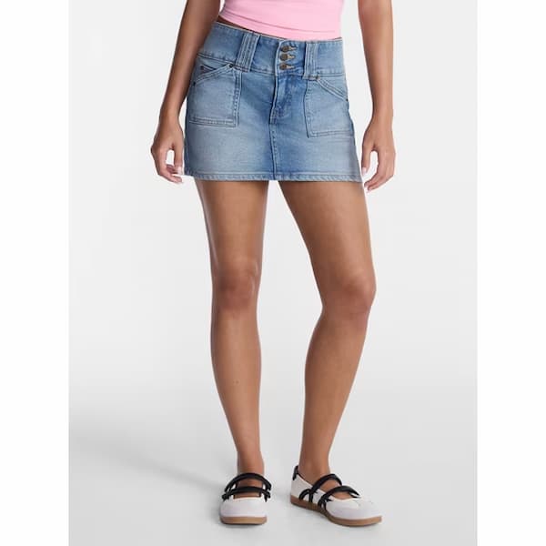 No Boundaries Three Button Mini Skort deal