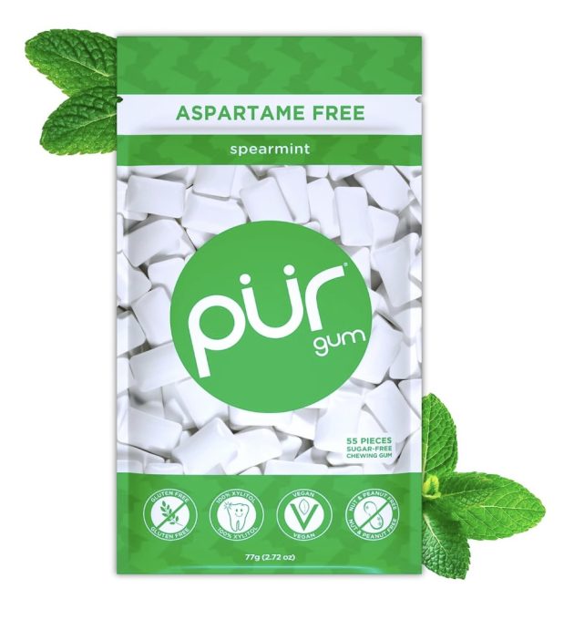 PUR Gum, Spearmint, 55 Count only $0.95 shipped!