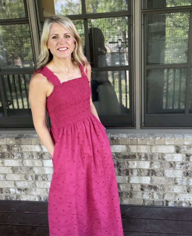 Women’s Eyelet Maxi Sundress only $27.49 shipped!