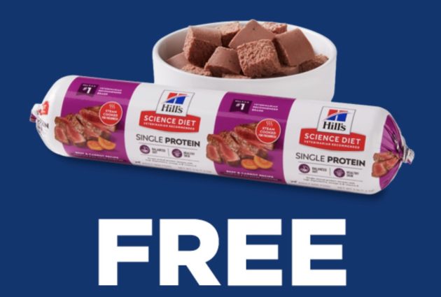 *HOT* FREE 1LB Roll of Hill’s Science Diet Single Protein (Up to $9.99!)