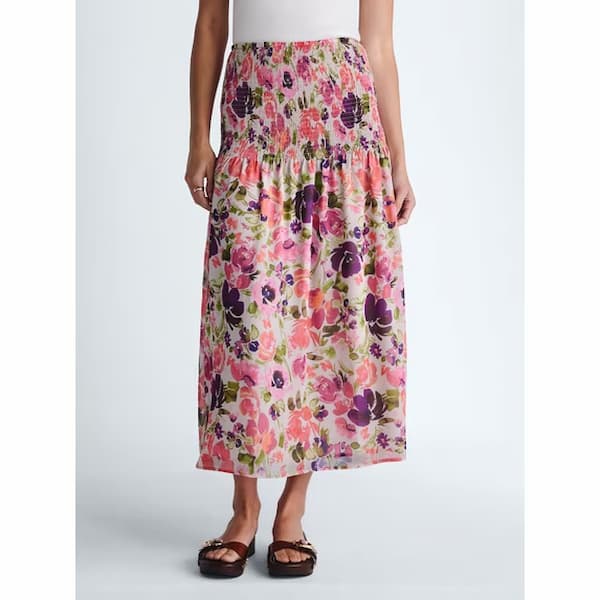 Scoop Women’s and Women’s Plus Smocked Maxi Skirt deal