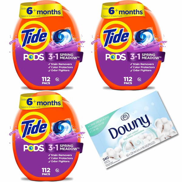 *HOT* Three Tide Pods 112-Count + Downy Dryer Sheets only $36.64 shipped!