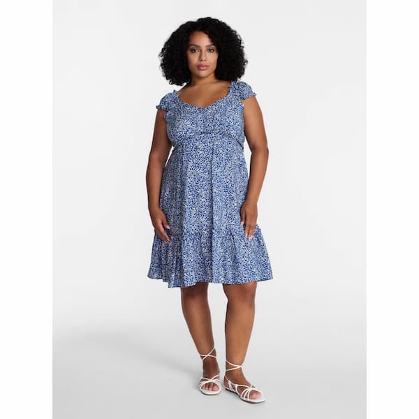 Time and Tru Women's Empire Waist Mini Dress