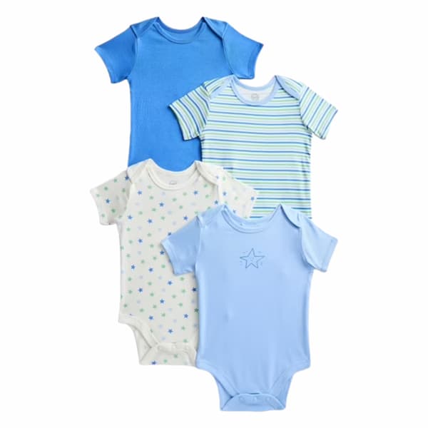 Wonder Nation Organic Cotton Baby Short-Sleeve Cotton Bodysuits deal