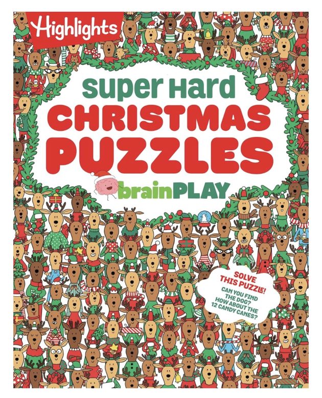 brainPLAY Super Hard Christmas Puzzles Book only $4.79!