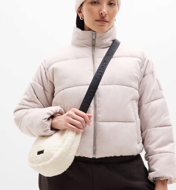 All About Sherpa Mini Crescent Bag
