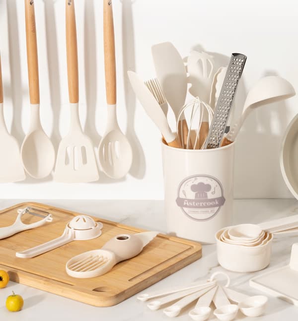 Astercook 38-Piece Silicone Cooking Utensils Set just $17.99!