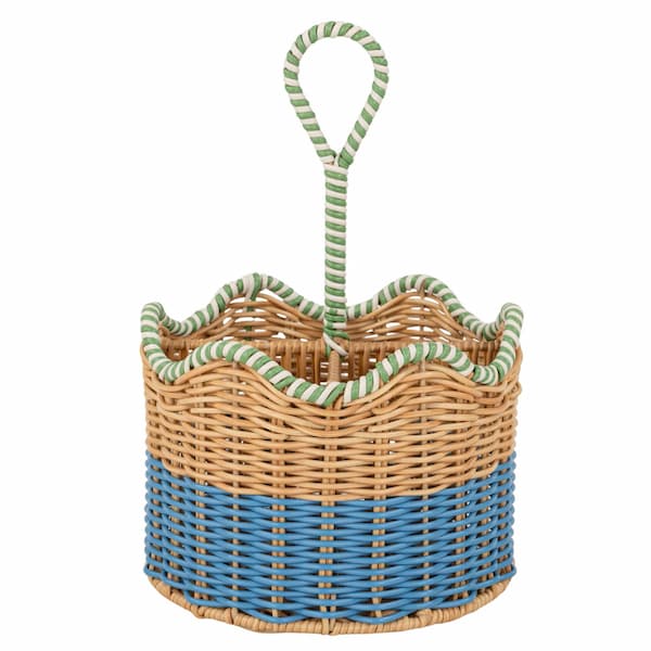 Beautiful by Drew Barrymore Two-Tone Rattan Caddy deal