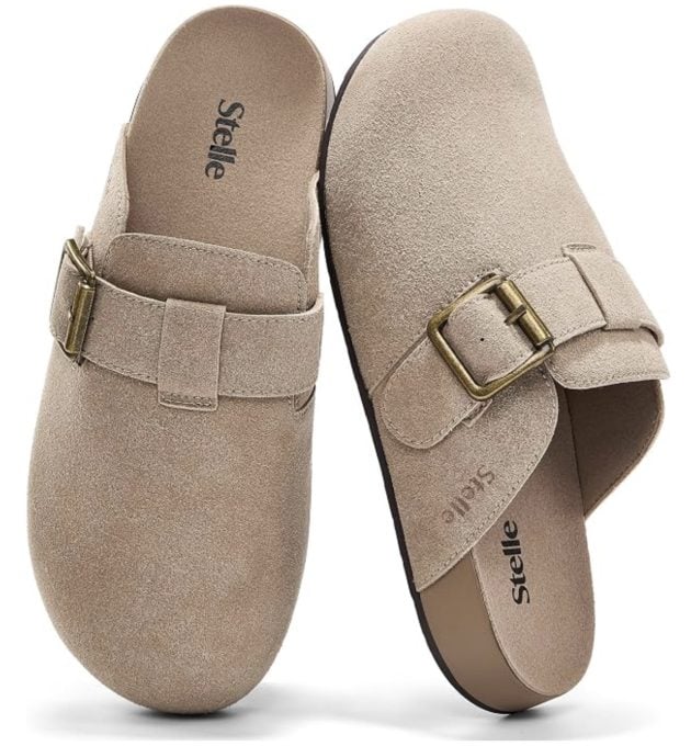 Stelle Suede Clogs as low as $16.19!