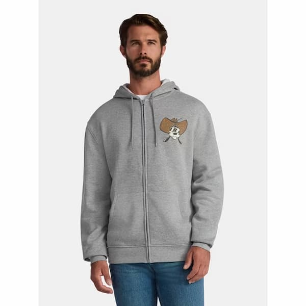 Disney Goofy Howdy Y'all Men's Graphic Fleece Zip-Up Hoodie deal