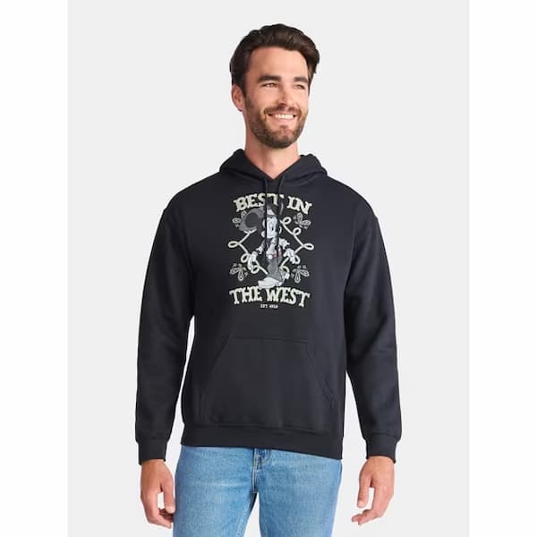 Disney Mickey Mouse Best in the West Men's Graphic Fleece Hoodie deal