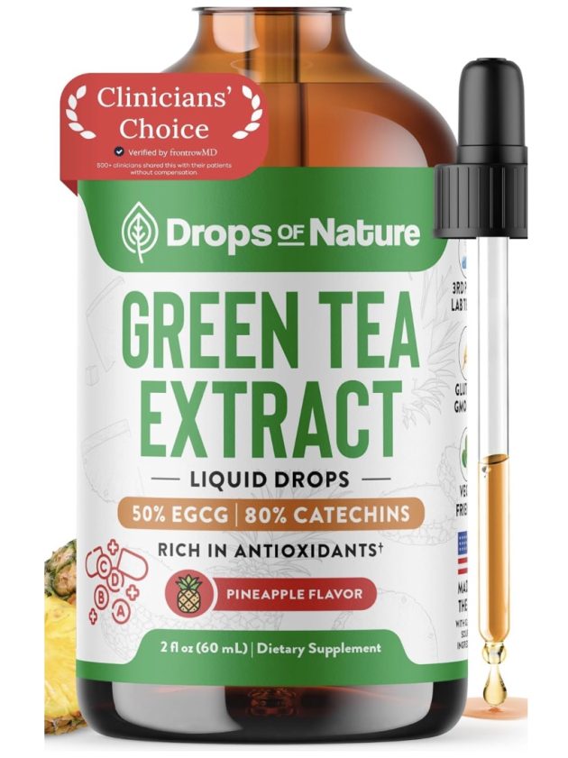 Drops of Nature Green Tea Extract Liquid Supplement only $11.69 shipped!