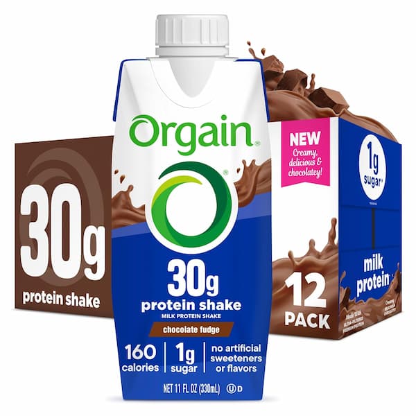 *HOT* Orgain 30g High Protein Chocolate Shake, 12-Pack only $13.47 shipped!