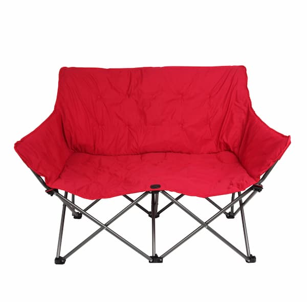 Ozark Trail Padded Folding Love Seat Camping Chair only $29!