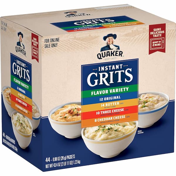 Quaker Instant Grits, 4 Flavor Variety Pack